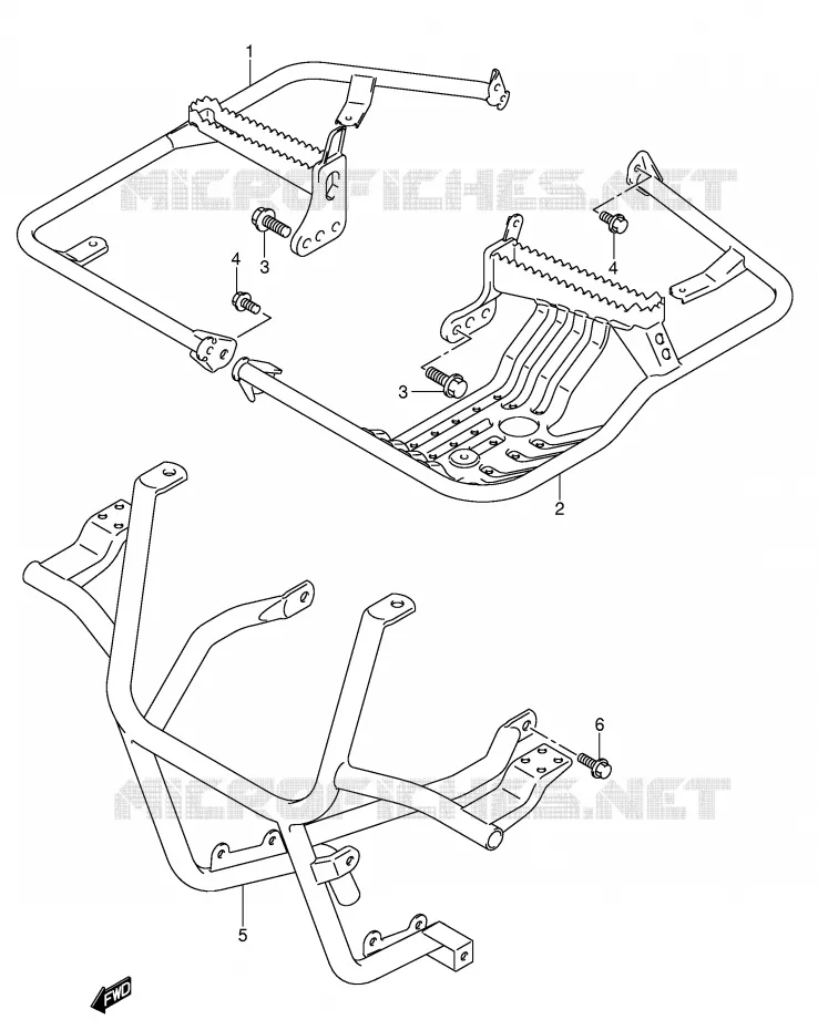 REPOSE PIED Suzuki QUAD 500 VINSON 2007  LT-F500FK7(P24)