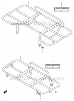 PORTE PAQUET (~F.NO.5SAAK45A3X102000) pour Suzuki EIGER 400 2005