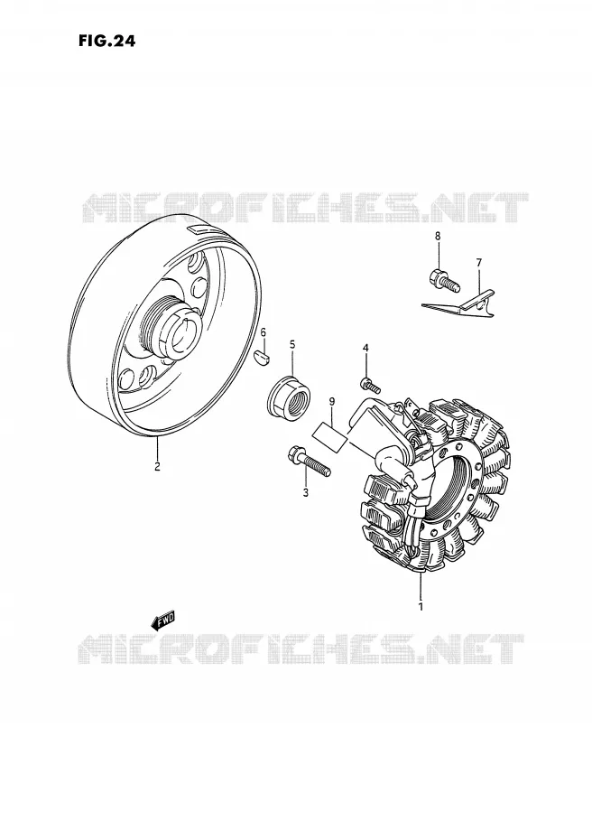 ALLUMAGE ROTOR - STATOR Suzuki QUAD 300 KINGQUAD 1995  LT-F4WDXS(E2)
