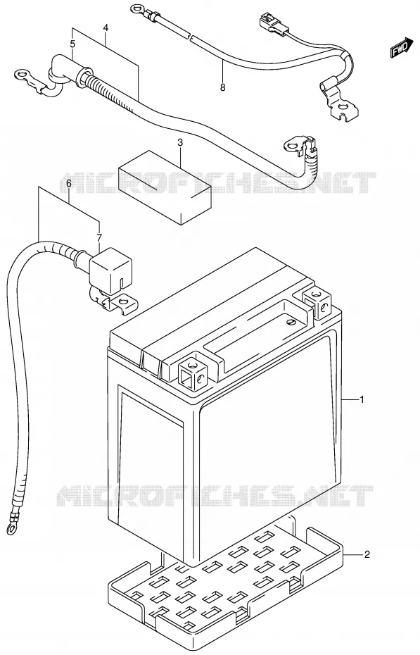 BATTERIE Suzuki QUAD 400 EIGER 2004  LT-F400FK4(P24)