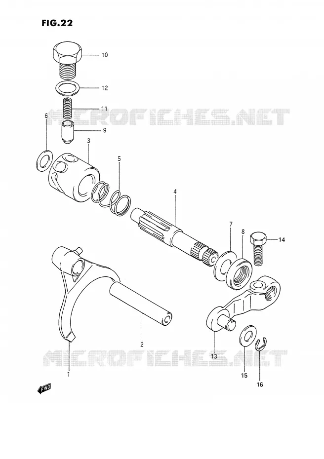 BLOCAGE DE DIFFERENTIEL Suzuki QUAD 300 KINGQUAD 1993  LT-F4WDXP(E2)