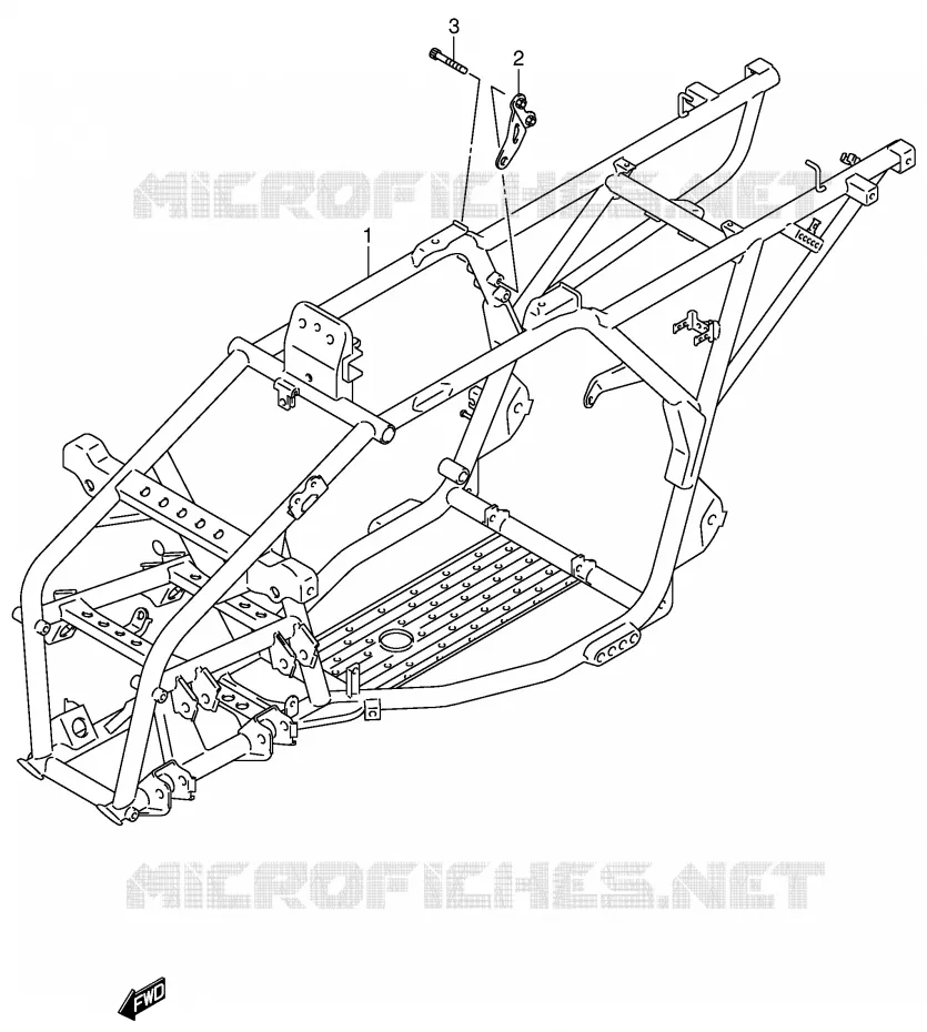 CADRE Suzuki QUAD 250 OZARK 2003  LT-F250K3(E3/E28)