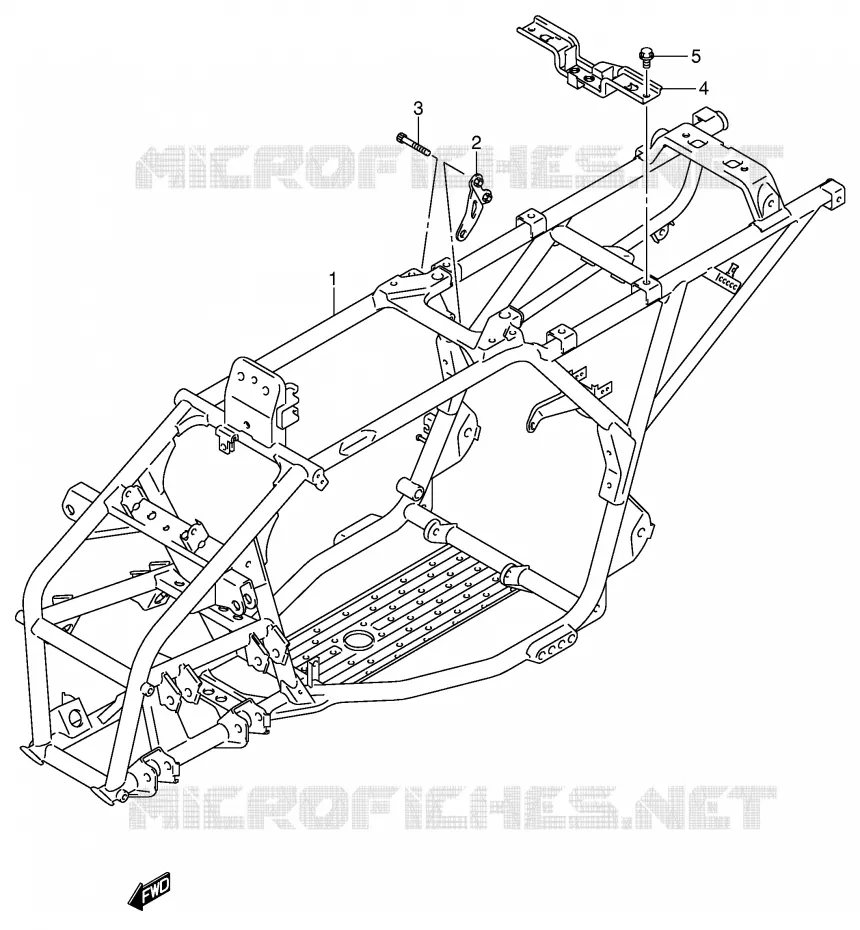 CADRE Suzuki QUAD 250 QUADSPORT 2004  LT-Z250K4(E28/E33)
