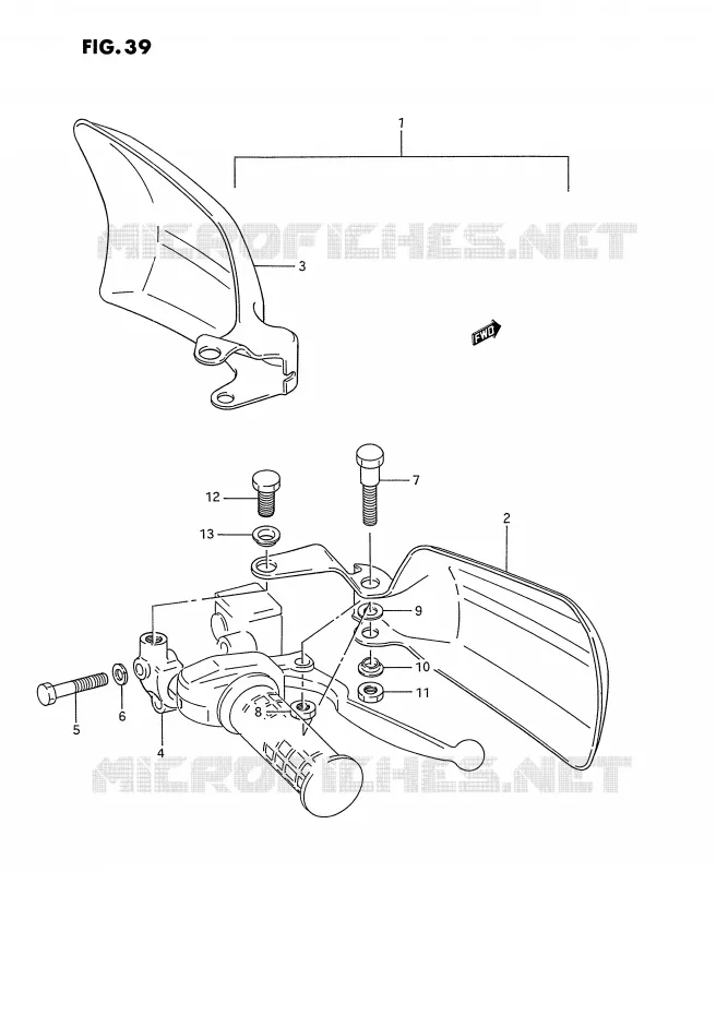 PROTEGES MAINS (OPTIONNEL) Suzuki QUAD 250 OZARK 1991  LT-F250M(E28)