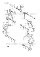 BIELLETTE DE DIRECTION   MOYEU pour Suzuki OZARK 250 1991