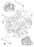 CARTER MOTEUR/TRANSMISSION 400 suzuki-moto EIGER 2003 DP035373
