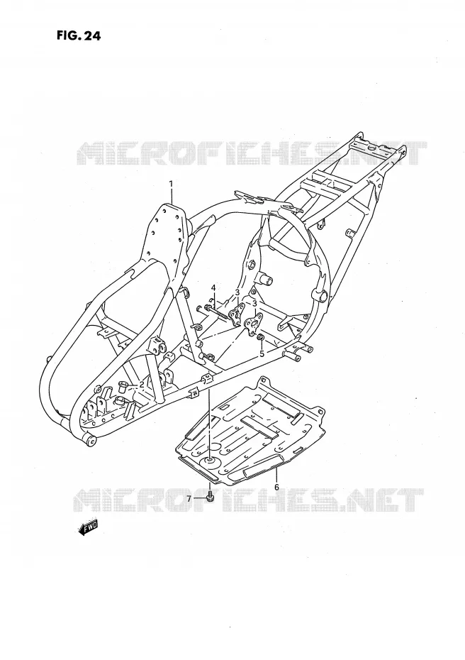 CADRE Suzuki QUAD 160 OZARK 1993  LT-F160P(P28)