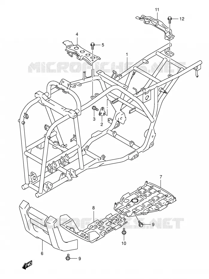 CADRE Suzuki QUAD 400 EIGER 2002  LT-F400K2(E24)