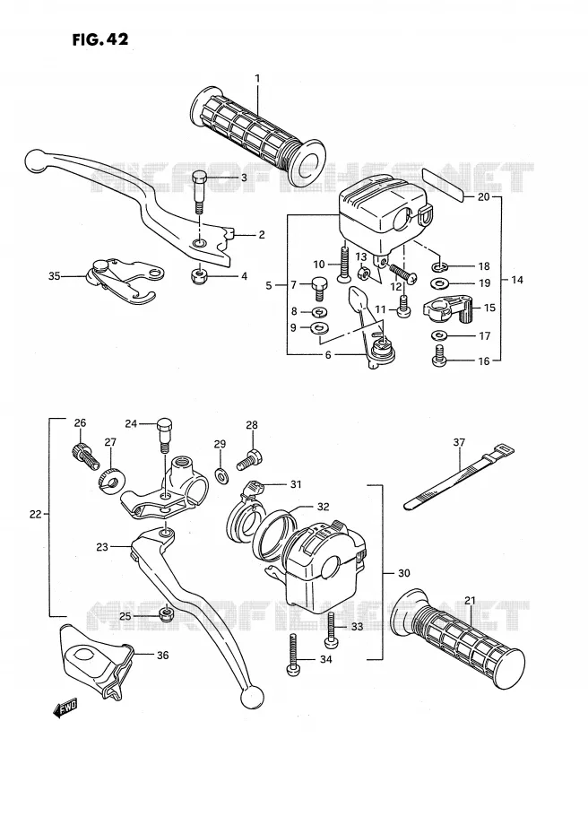 COMMODOS (MODELE H/J/K/L/M/N/P/R E17,E24) Suzuki QUAD 250 KINGQUAD 1990  LT-F4WDL(E2)