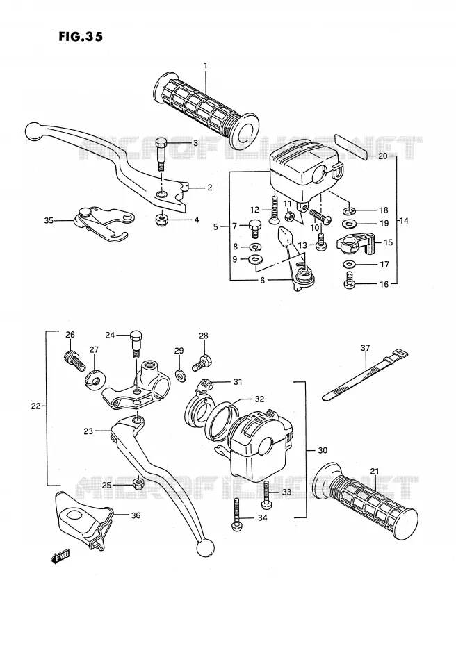 COMMODOS (MODELE J/K/L/M/N/P/R E1,E24) Suzuki QUAD 250 OZARK 1995  LT-F250S(E2)