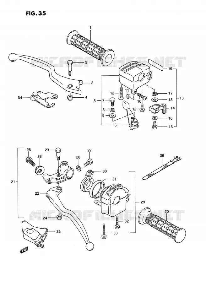 COMMODOS (MODELE J/K/L/M/N/P) Suzuki QUAD 250 OZARK 1996  LT-F250T(E28)