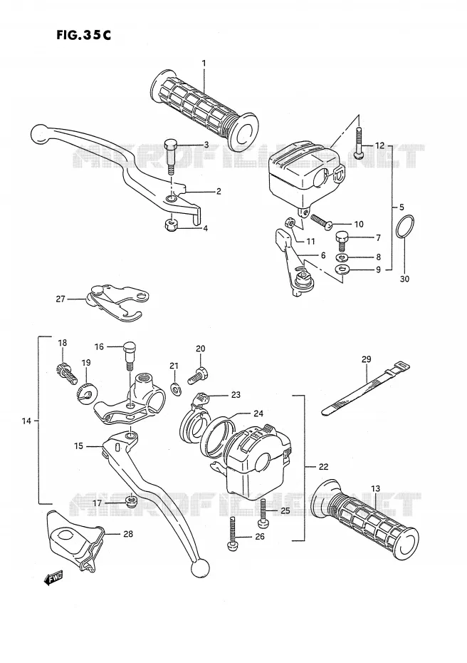 COMMODOS (MODELE S/T E2) Suzuki QUAD 250 OZARK 1994  LT-F250R(E2)