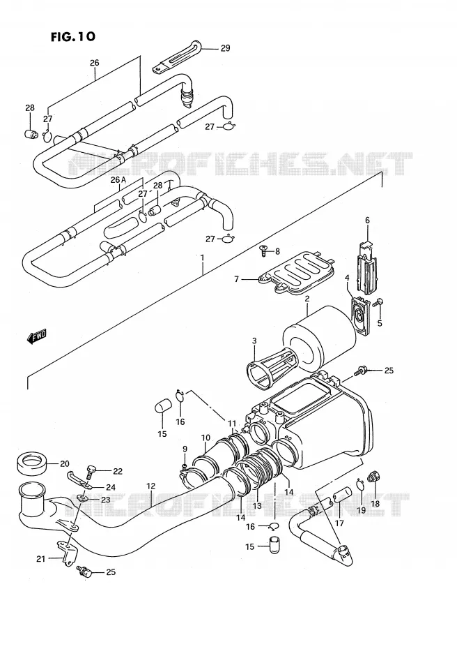 FILTRE A AIR Suzuki QUAD 300 KINGQUAD 1993  LT-F4WDXP(E3)