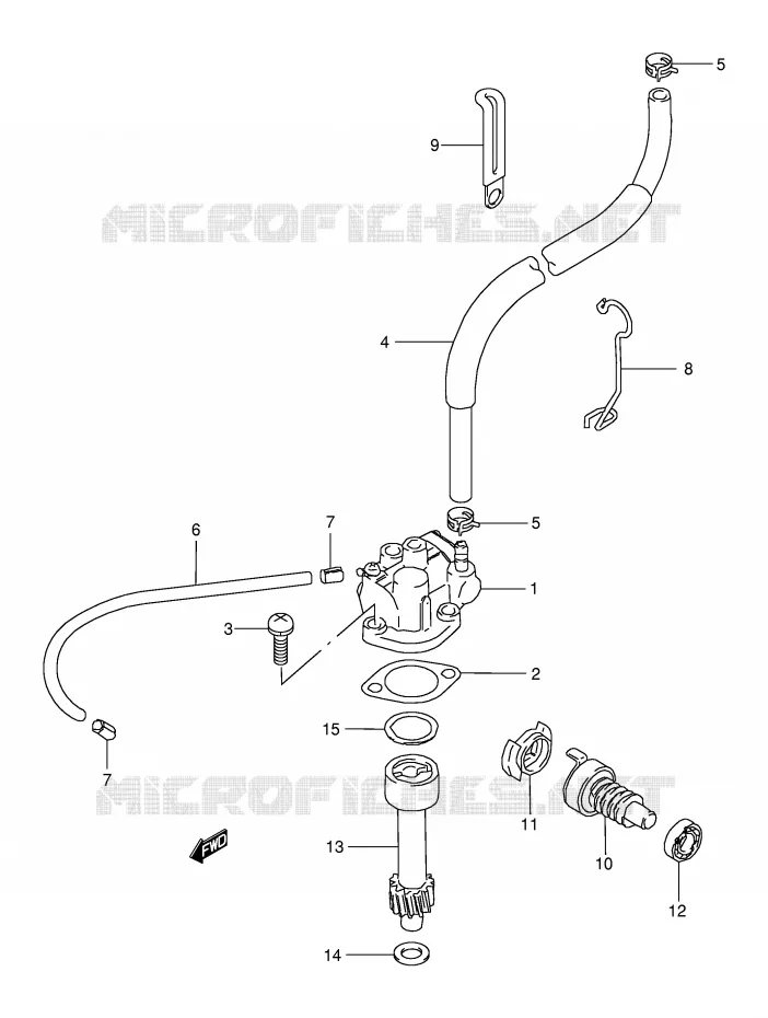 POMPE A HUILE Suzuki QUAD 80 QUADSPORT 2006  LT80K6(P1)