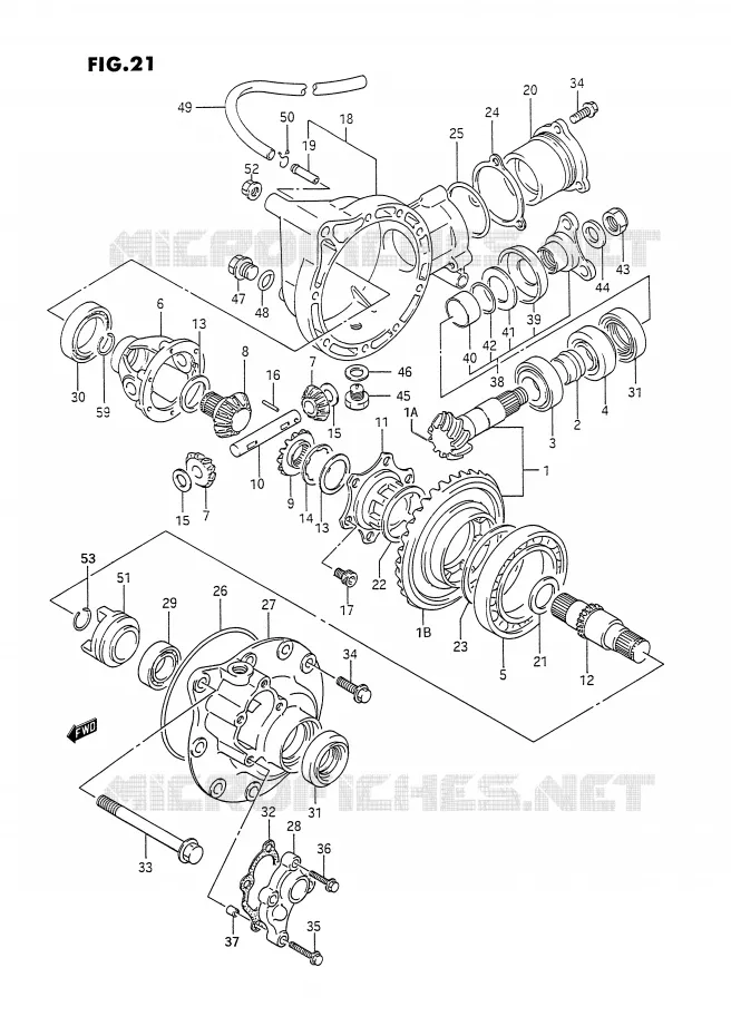 PONT AVANT Suzuki QUAD 300 KINGQUAD 1993  LT-F4WDXP(E2)
