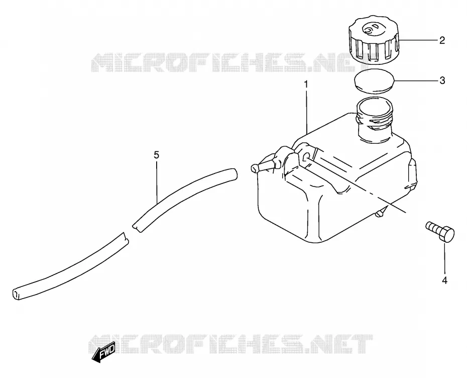 RESERVOIR D'HUILE Suzuki QUAD 50 MINIQUAD-SPORT 2002  LT50K2(P1)