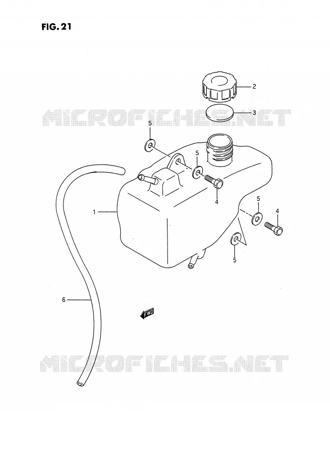 RESERVOIR D'HUILE Suzuki QUAD 80 QUADSPORT 1994  LT80R(P28)