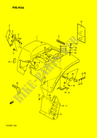 GARDE BOUE ARRIERE (MODELE M/N/P) pour Suzuki QUADSPORT 230 1990