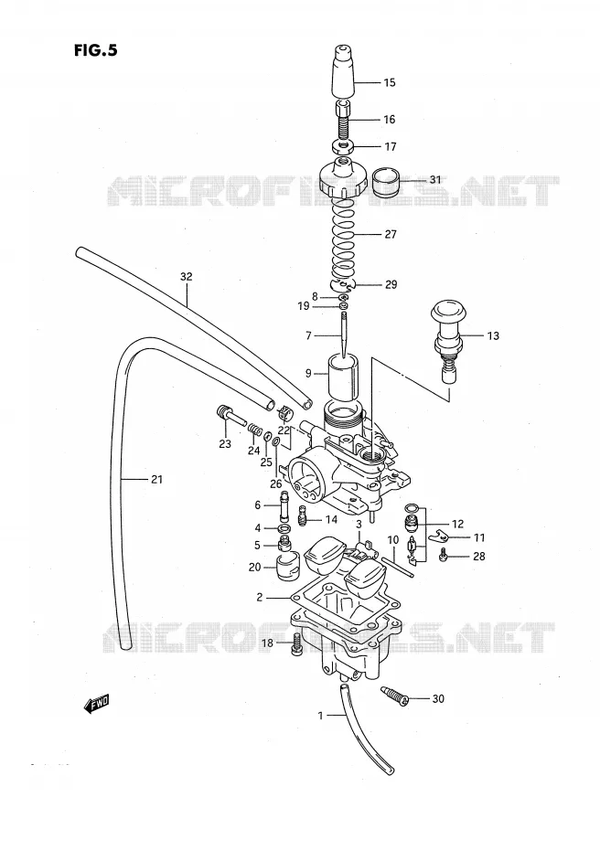 CARBURATEUR Suzuki QUAD 80 QUADSPORT 1994  LT80R(P3)