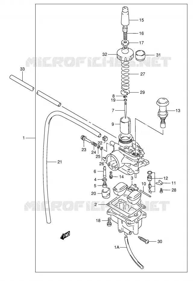 CARBURATEUR Suzuki QUAD 80 QUADSPORT 2006  LT80K6(P1)