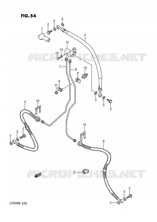 DURITE DE FREIN AVANT Suzuki QUAD 250 QUADRACER 1989  LT250RK(E28)
