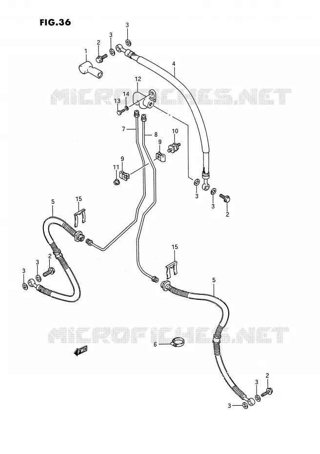 DURITE DE FREIN AVANT Suzuki QUAD 250 QUADRACER 1990  LT250RL(E1)