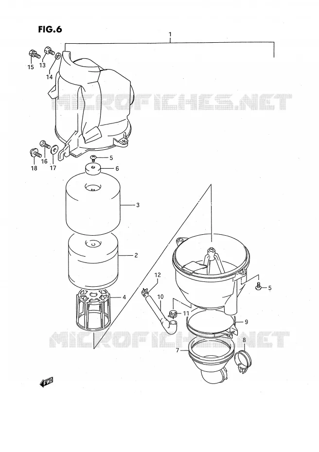 FILTRE A AIR Suzuki QUAD 80 QUADSPORT 1990  LT80L(P1)
