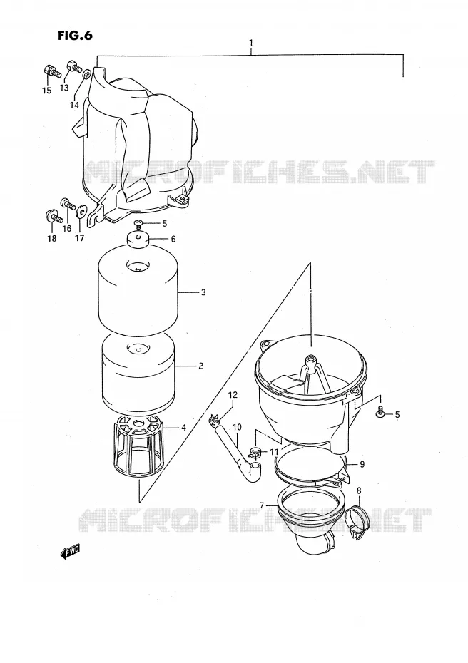 FILTRE A AIR Suzuki QUAD 80 QUADSPORT 1992  LT80N(P3)