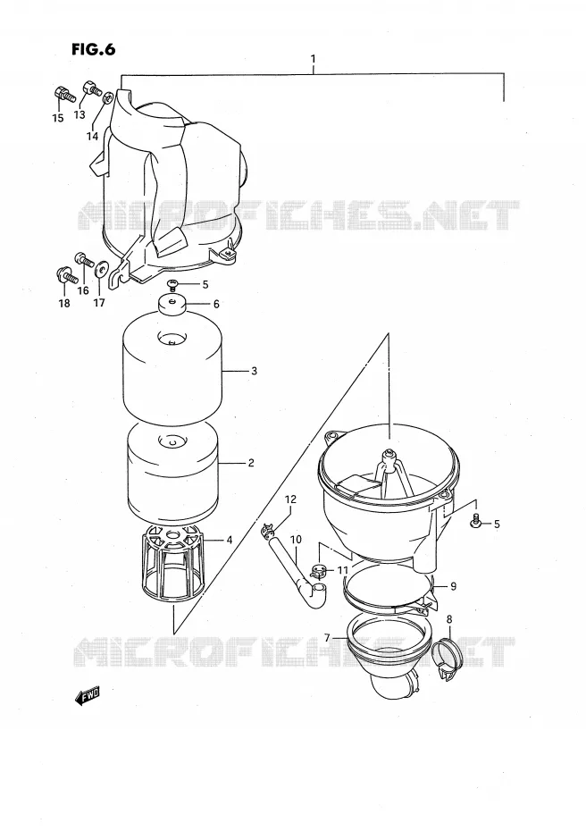 FILTRE A AIR Suzuki QUAD 80 QUADSPORT 1993  LT80P(P28)