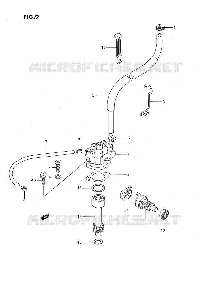 POMPE A HUILE Suzuki QUAD 80 QUADSPORT 1990  LT80L(P1)