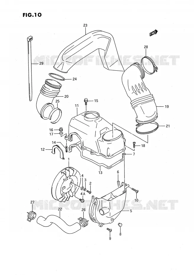 VENTILATEUR DE REFROIDISSEMENT Suzuki QUAD 80 QUADSPORT 1991  LT80M(P3)