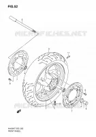 ROUE AVANT (AN400K7/ZK7/K8/ZK8/K9/L0) pour Suzuki BURGMAN 400 2009
