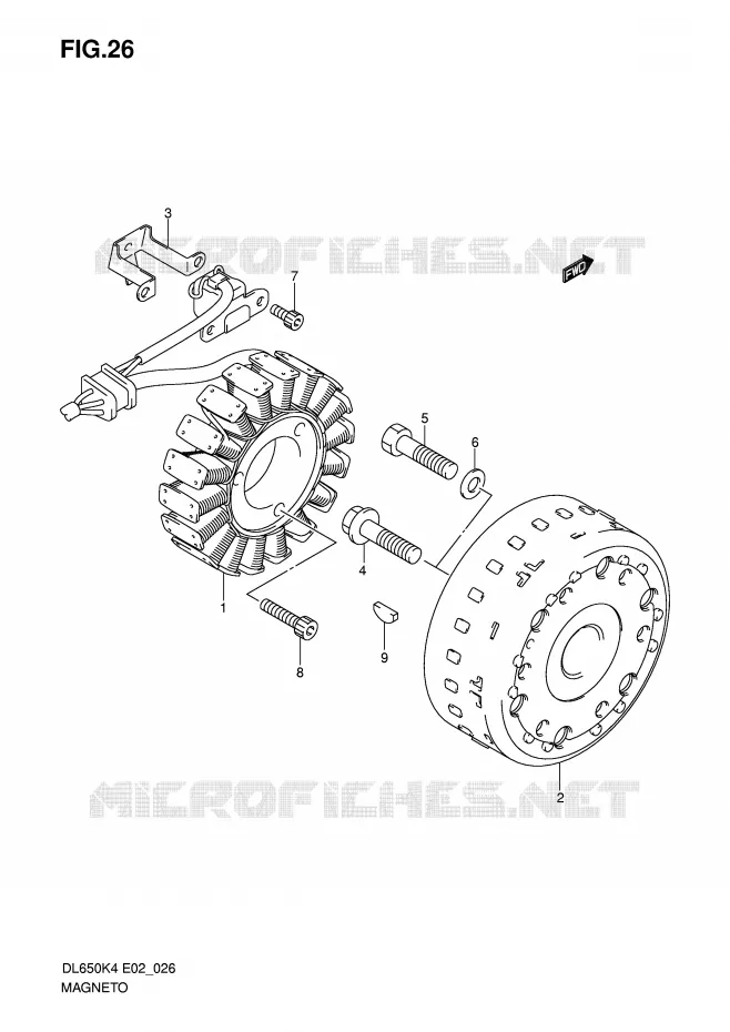 ALLUMAGE ROTOR - STATOR Suzuki MOTO 650 V-STROM 2006  DL650U3K6(E2)
