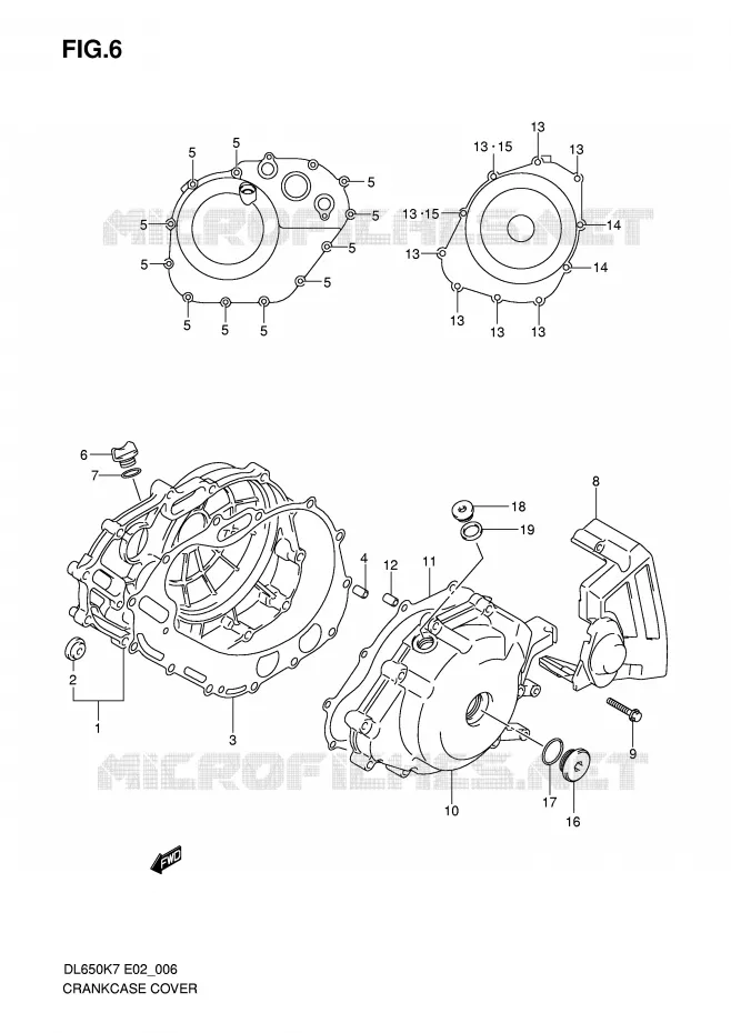 CARTER Suzuki MOTO 650 V-STROM 2007  DL650AU3K7(E2)