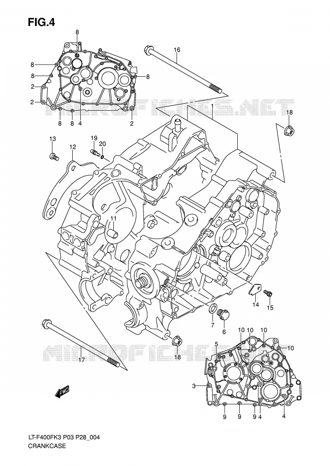 CARTER Suzuki QUAD 400 EIGER 2003  LT-F400FK3(P3/P28)