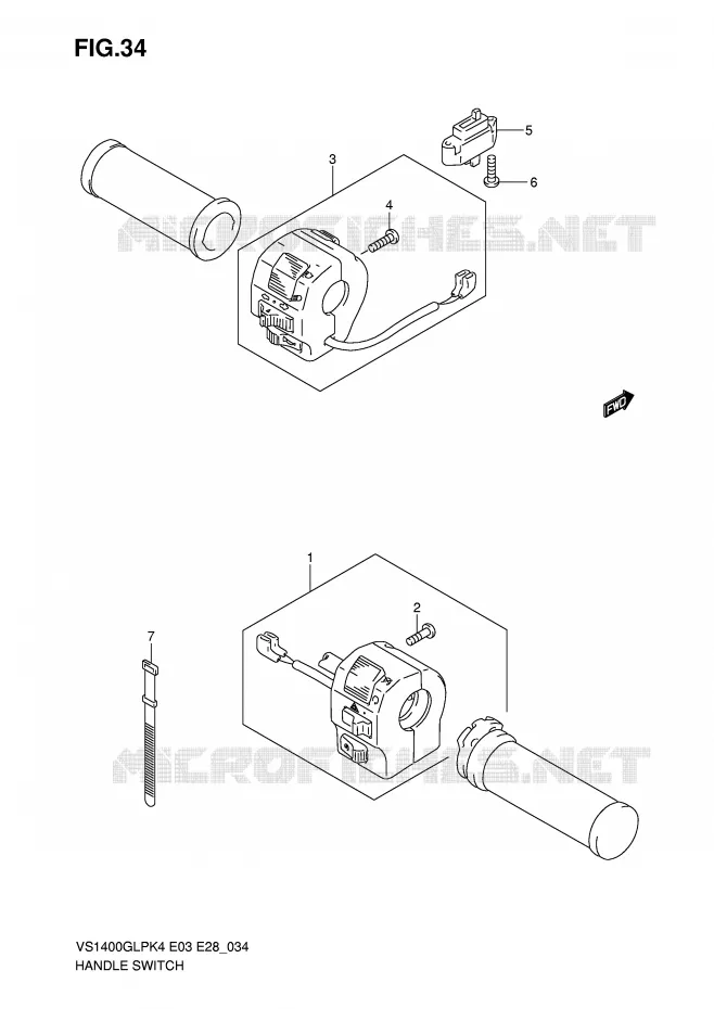 COMMODOS (VS1400GLPK4) Suzuki MOTO 1400 INTRUDER 2004  VS1400GLPK4(E3/E28)