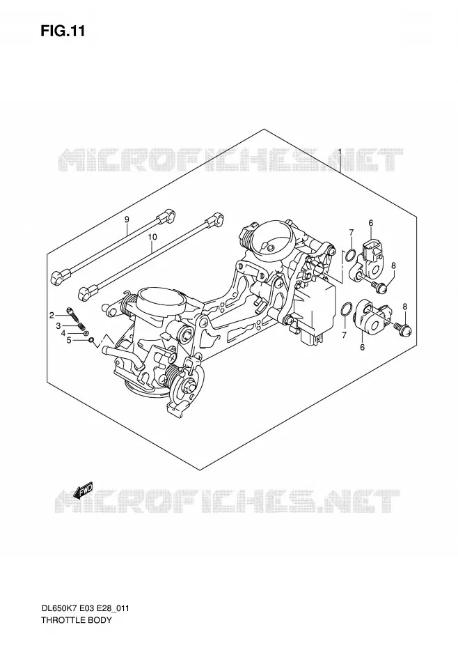 ENSEMBLE INJECTION Suzuki MOTO 650 V-STROM 2007  DL650AK7(E3/E28)