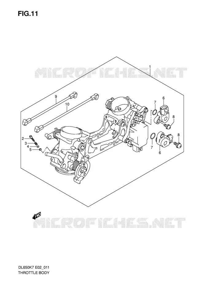 ENSEMBLE INJECTION Suzuki MOTO 650 V-STROM 2009  DL650K9(E2)
