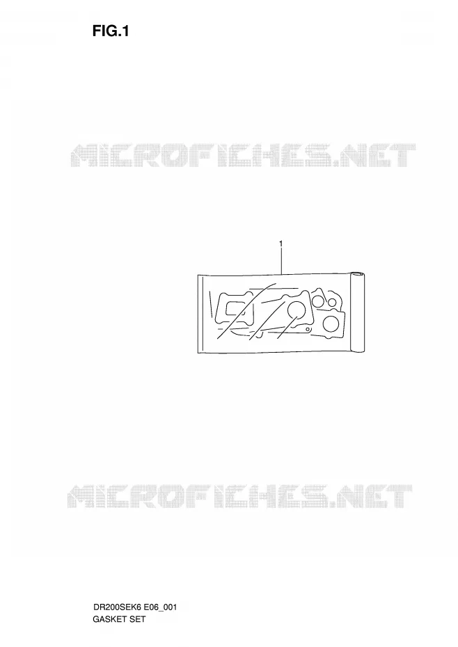 KIT JOINTS Suzuki MOTO 200 DR 2007  DR200SEK7(E6)