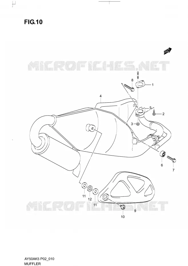 SILENCIEUX Suzuki SCOOTER 50 KATANA 2006  AY50AK6