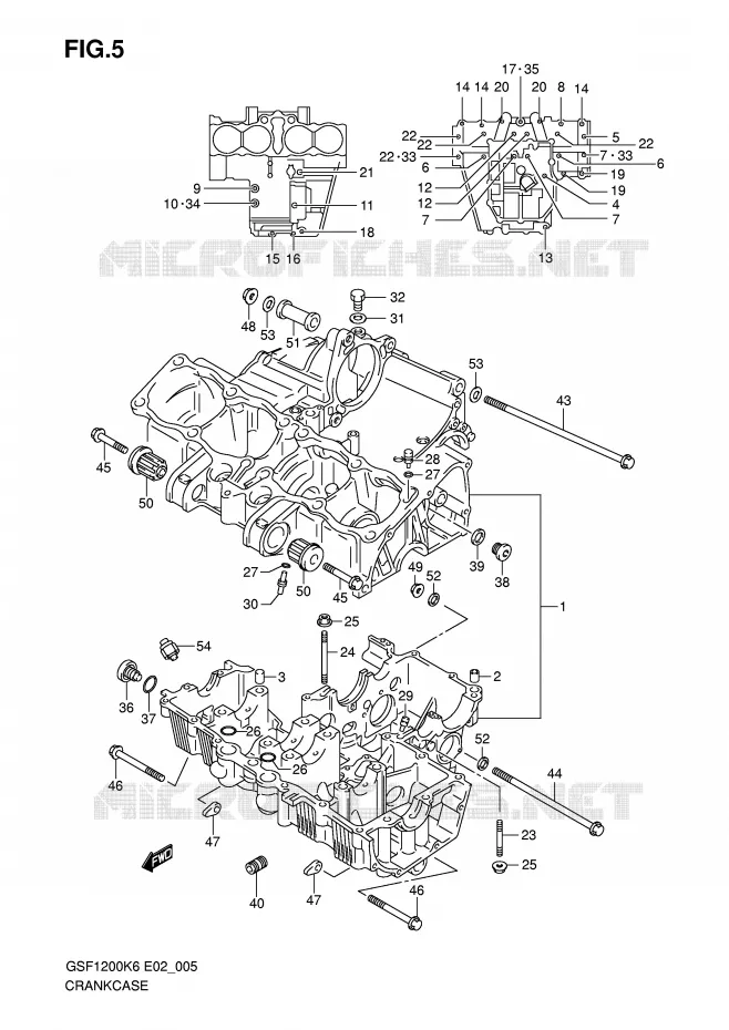 CARTER Suzuki MOTO 1200 BANDIT 2006  GSF1200K6(E2)