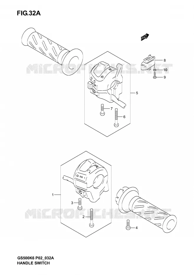 COMMODOS (MODELE K6) Suzuki MOTO 500 GS-F 2006  GS500FK6(P19)