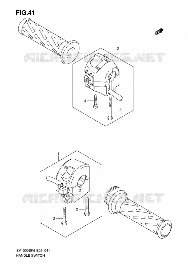 COMMODOS (SV1000S/S1/S2) Suzuki MOTO 1000 SV 2006  SV1000U1K6(E2)