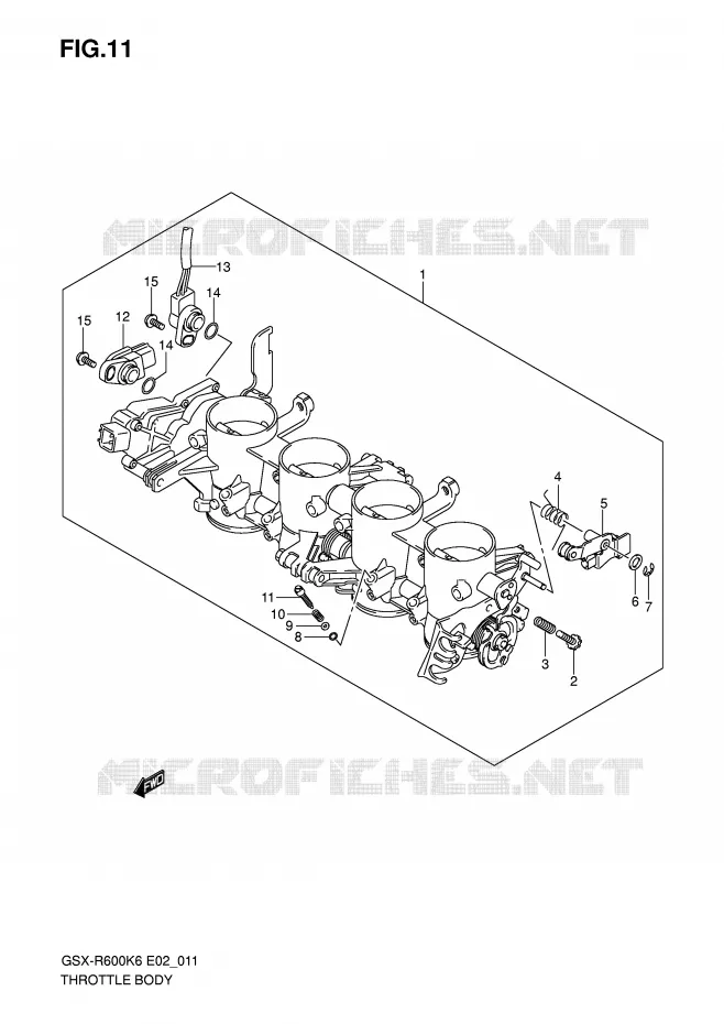 ENSEMBLE INJECTION Suzuki MOTO 600 GSX-R 2006  GSX-R600U2K6(E2)