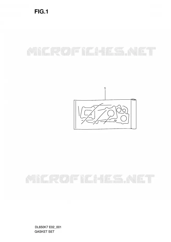 KIT JOINTS Suzuki MOTO 650 V-STROM 2007  DL650K7(E2)