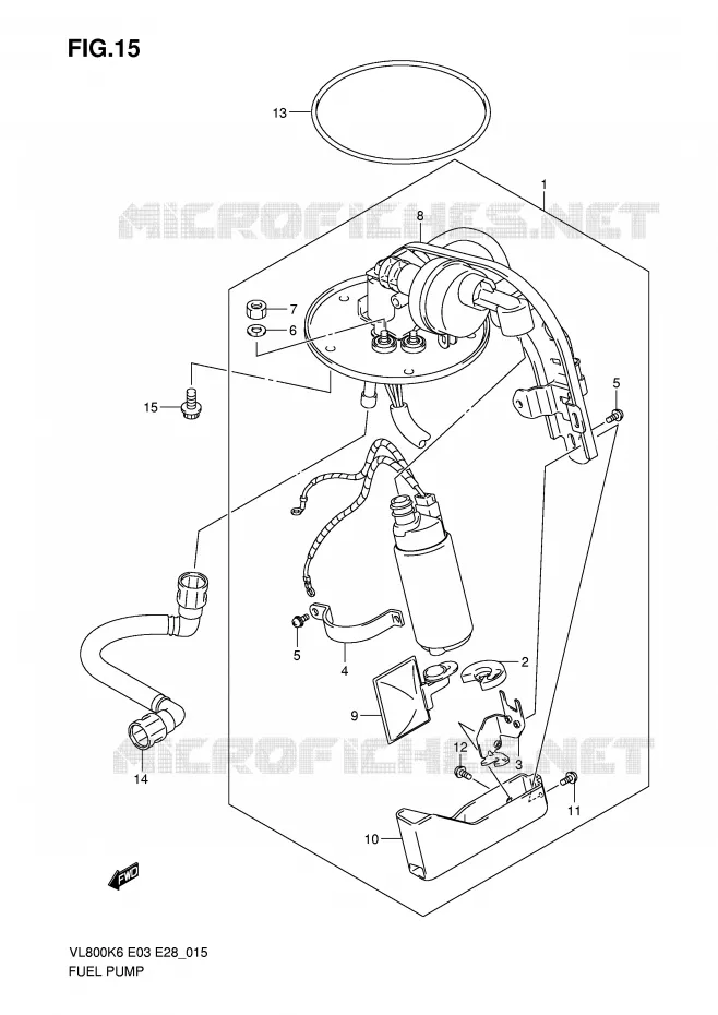POMPE A ESSENCE Suzuki MOTO 800 INTRUDER 2007  VL800K7(E3/E28)