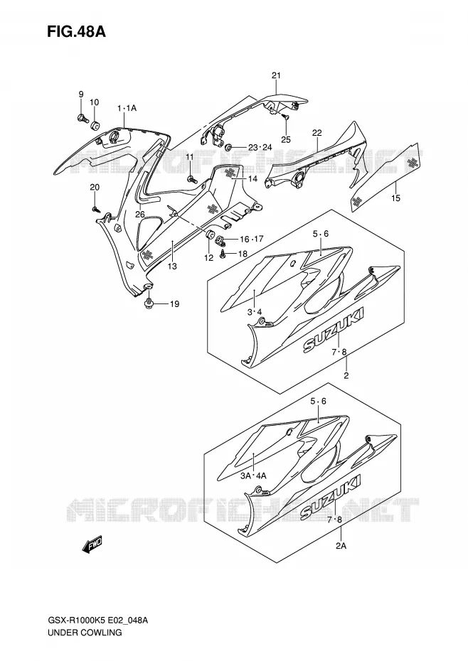 SABOT (MODELE K6) Suzuki MOTO 1000 GSX-R 2006  GSX-R1000K6(E2)
