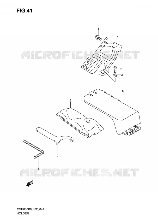 SUPPORT Suzuki MOTO 600 GSR 2007  GSR600AK7(E2)
