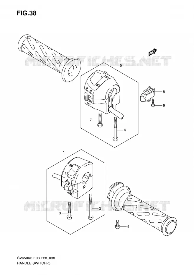 COMMODOS (SV650K3/K4/K5/K6/K7/AK7) Suzuki MOTO 650 SV-S 2006  SV650K6/SK6(E3/E28)