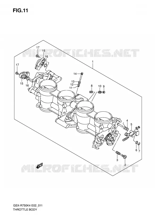 ENSEMBLE INJECTION Suzuki MOTO 750 GSX-R 2005  GSX-R750U2K5(E2)